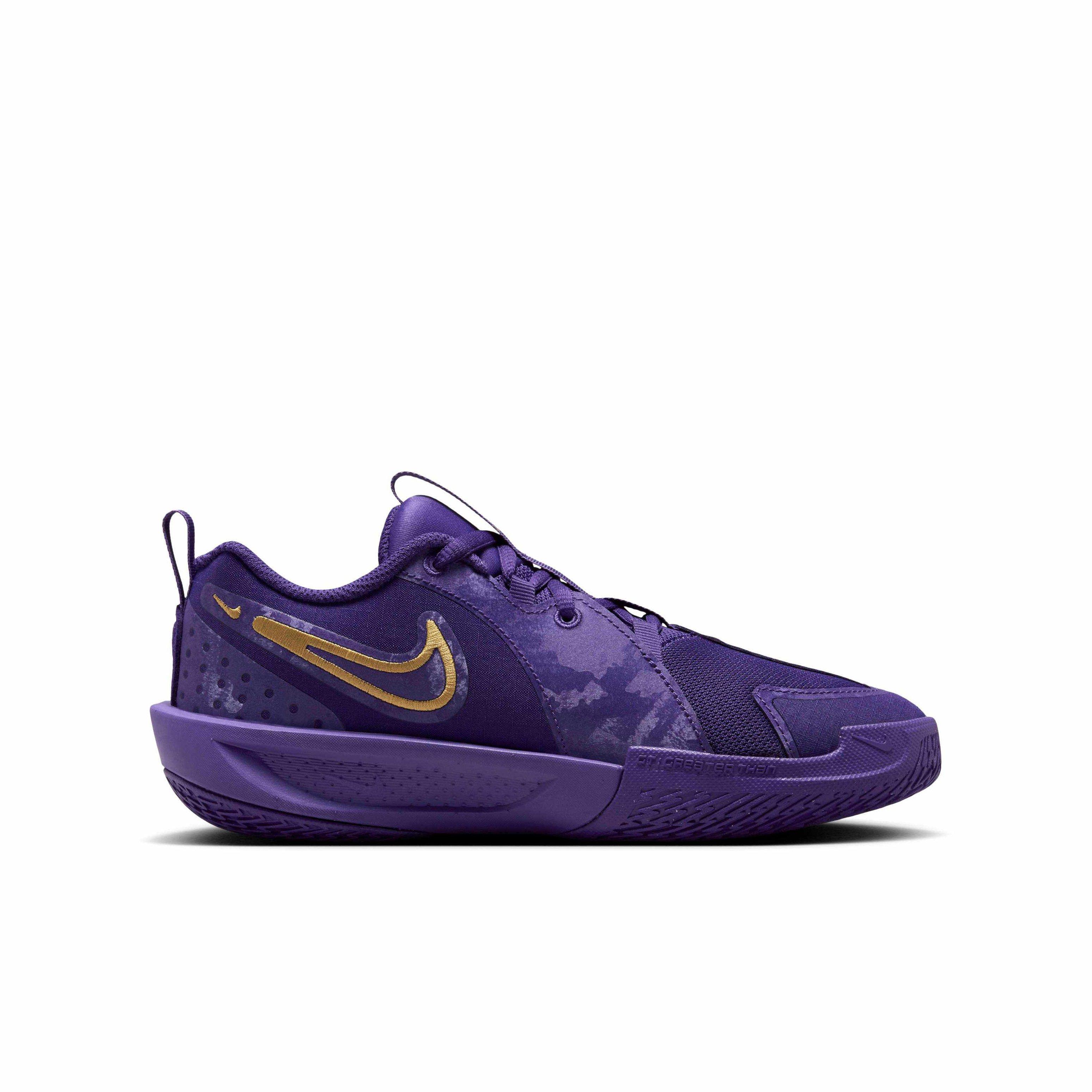 Nike G.T. Cut 3 Court Purple Field Purple Wild Violet Ink Grade School Girls Basketball Shoe Hibbett